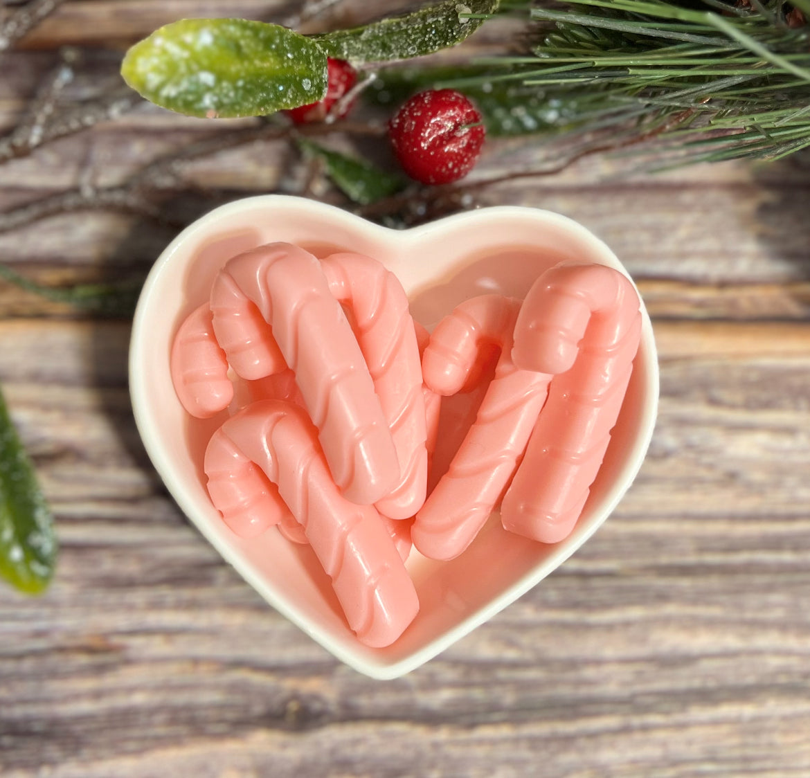Candy Cane K/J Lane Mini Soap in Dish