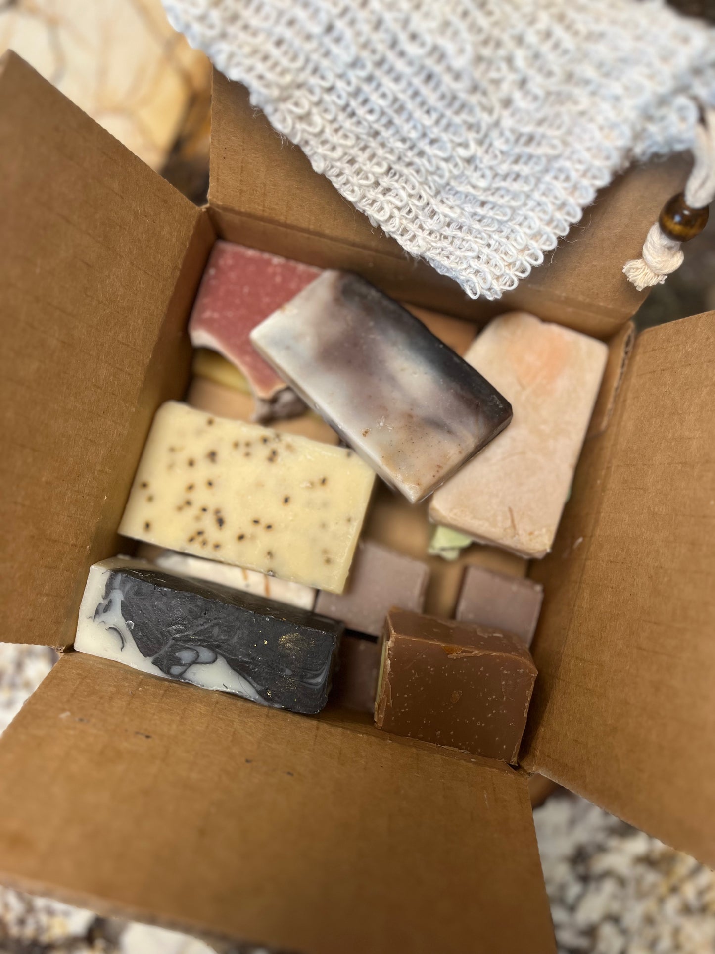 ***Artisan Soap Box with Sisal Bag ~ VARIETY