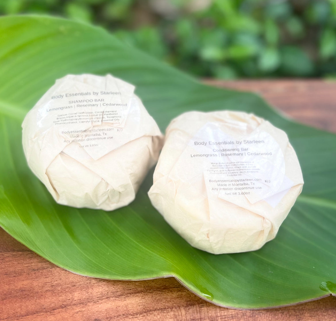 Shampoo & Conditioner Bar Set ~ Zero Waste Hair Care