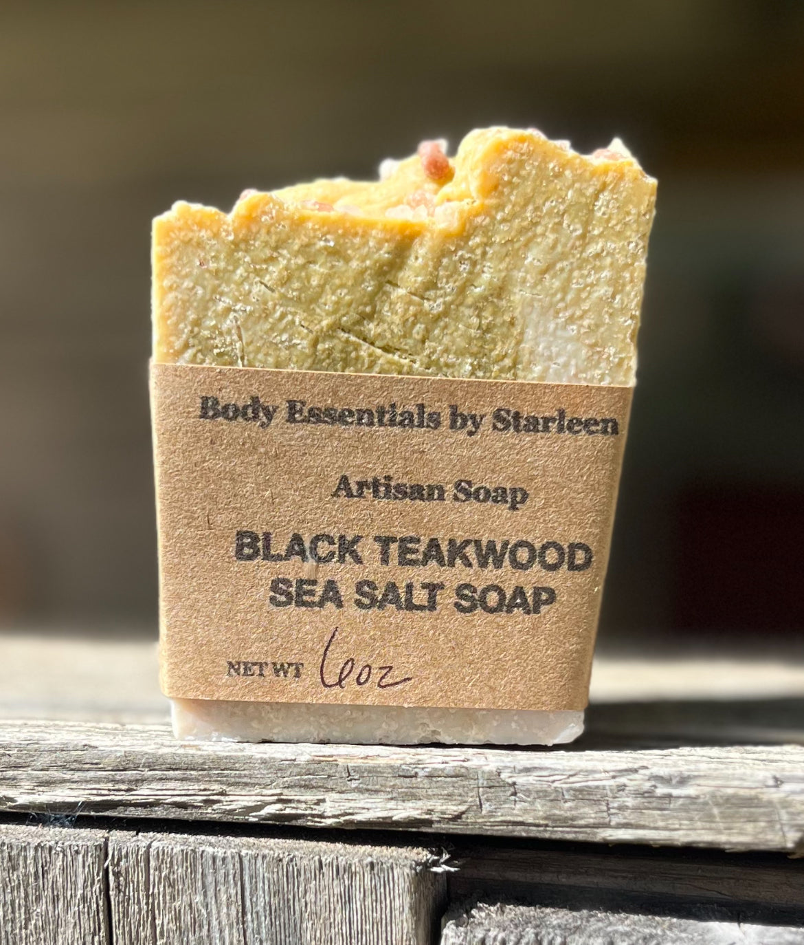 ***Black Teakwood Soap with Sea Salt