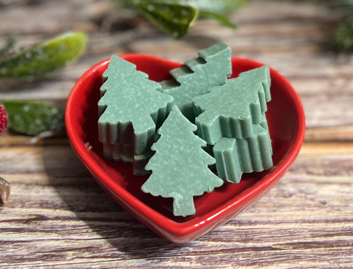 Christmas Tree Mini Soaps