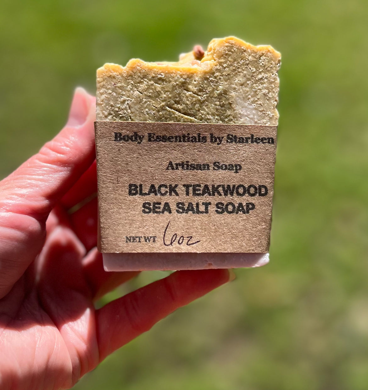 ***Black Teakwood Soap with Sea Salt