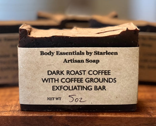 ***Coffee Soap With Organic Coffee Grounds Exfoliate & Hydrate