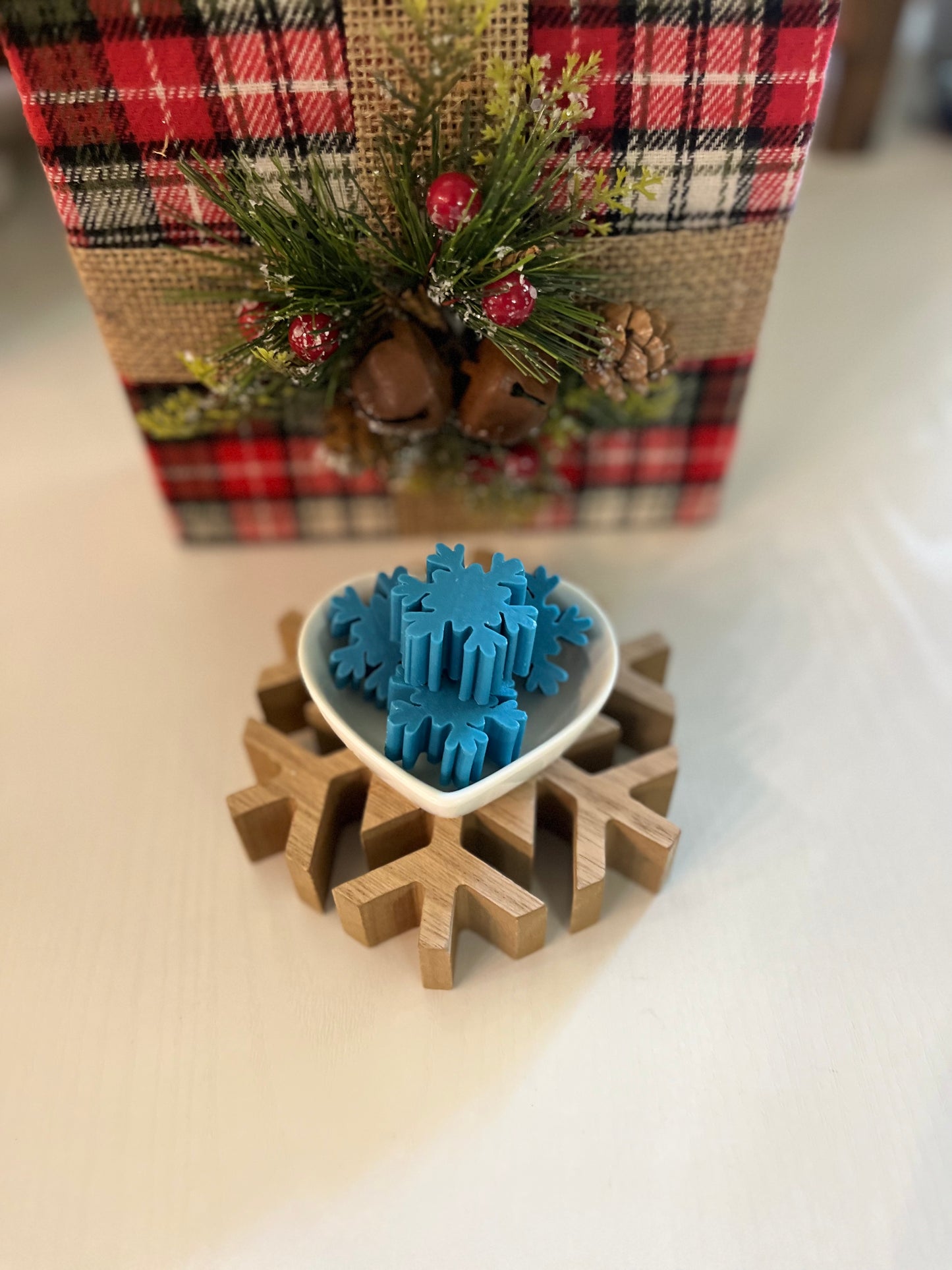 Snowflake Mini Soap in Dish