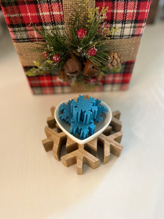 Snowflake Mini Soap in Dish
