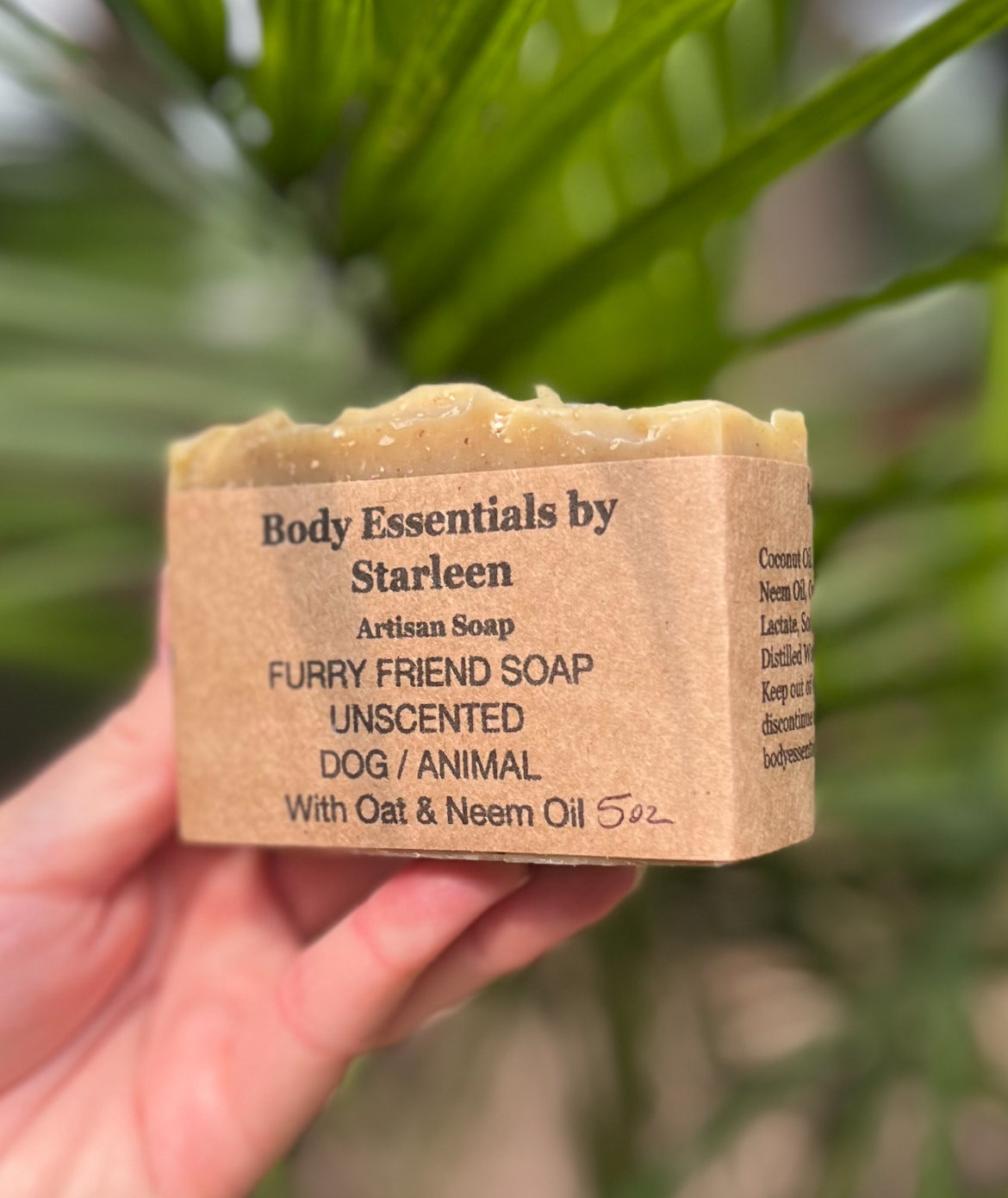 ***Dog Soap With Neem Oil & Oat