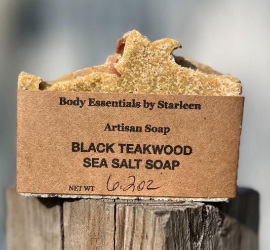 ***Black Teakwood Soap with Sea Salt