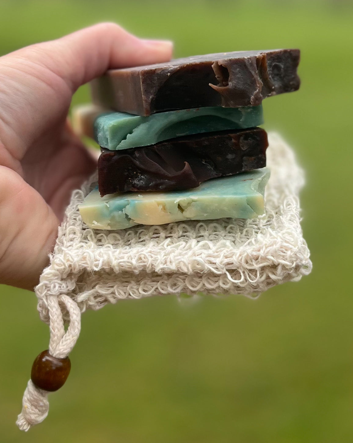 Soap Ends | Chunks with Sisal Bag ~ Variety