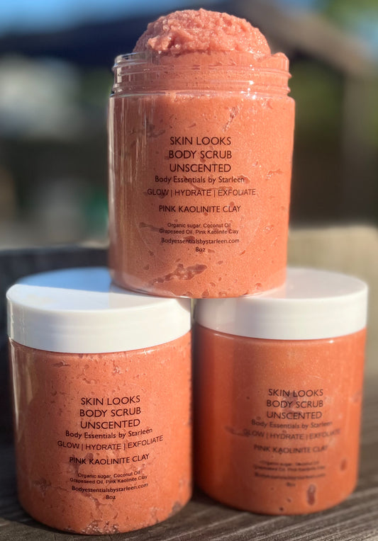 Pink Kaolinite Clay GLOW Sugar Scrub ~ Unscented