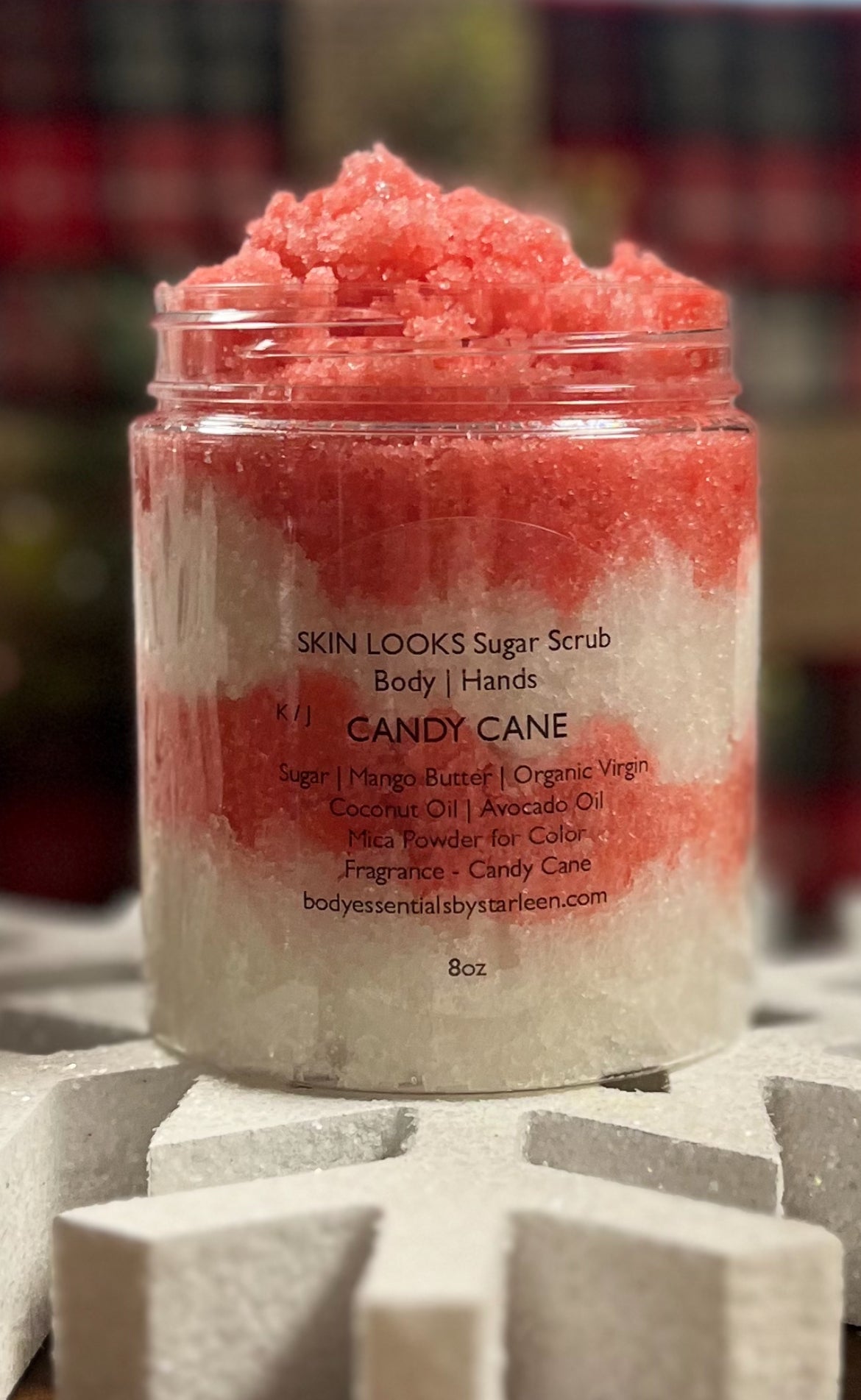 Candy Cane Sugar Scrub