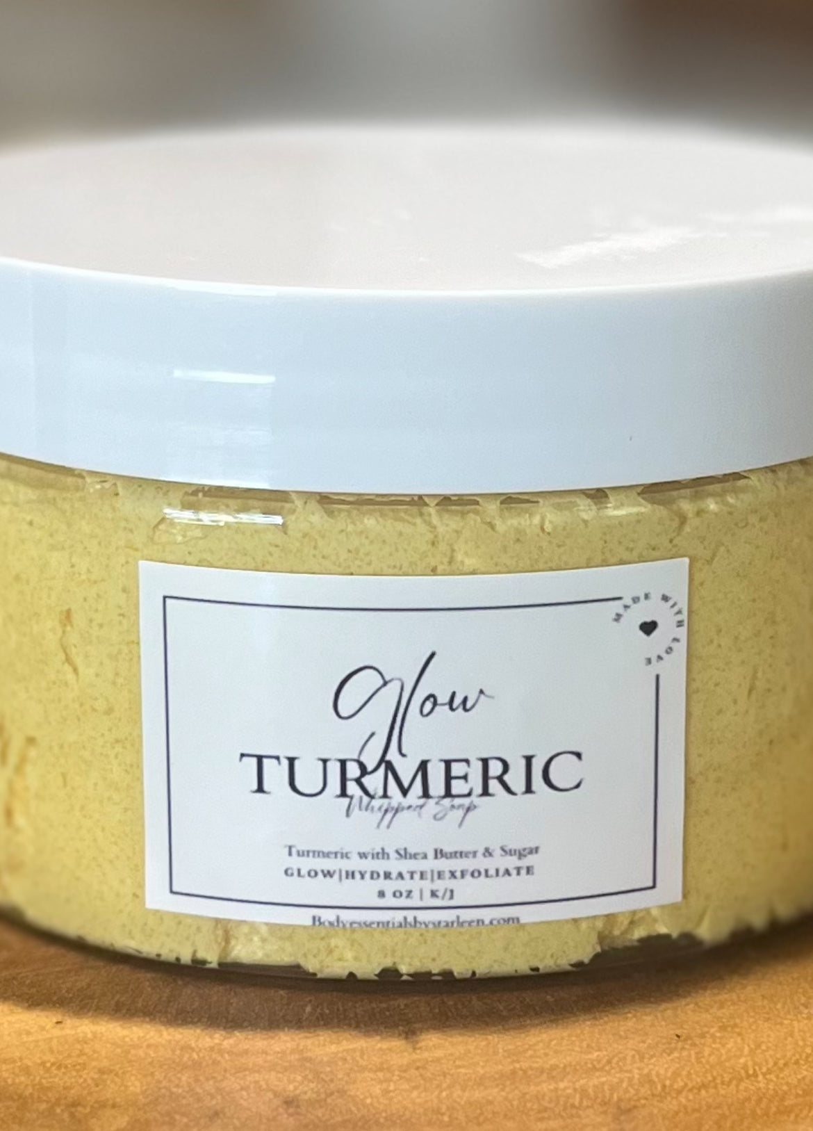 **GLOW ON Turmeric Whipped Soap ~ Hydrate ~ Exfoliate ~ Cleanse Natural Aroma