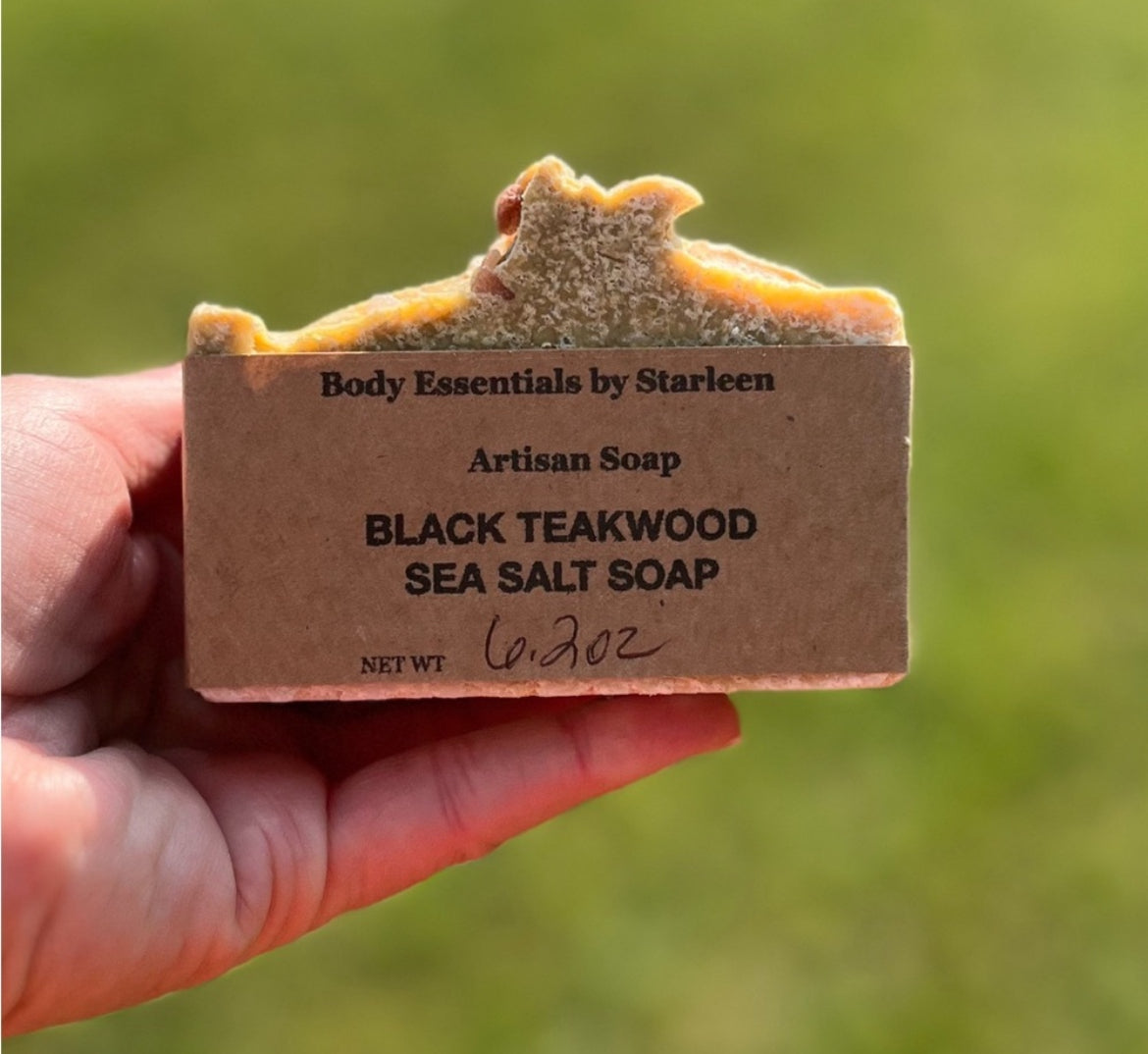 ***Black Teakwood Soap with Sea Salt