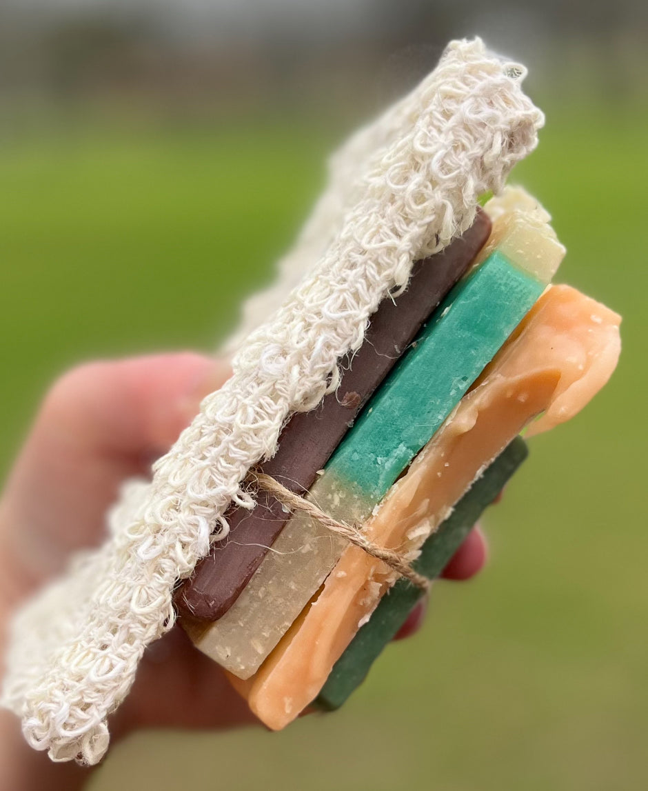 Soap Ends | Chunks with Sisal Bag ~ Variety