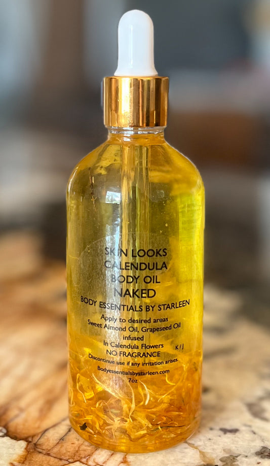 Calendula Infused Body Oil ~ NAKED ~ UNSCENTED