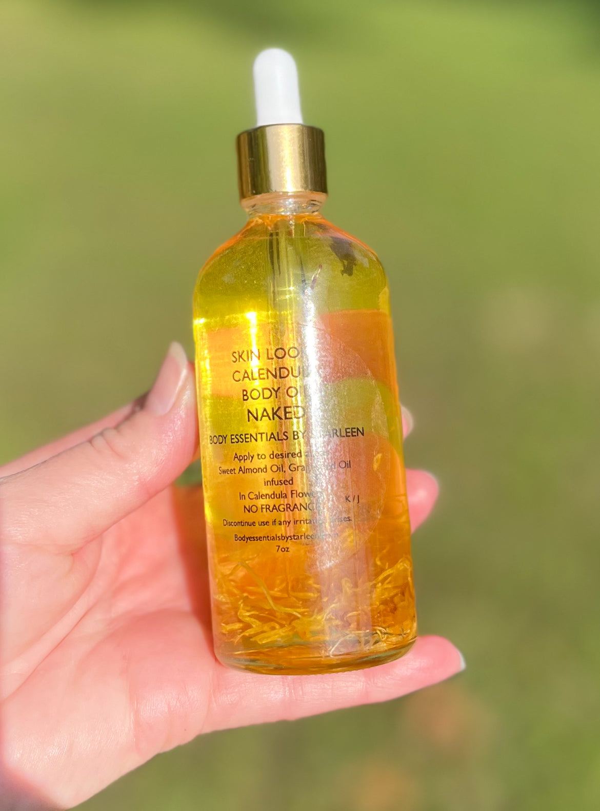 Calendula Infused Body Oil ~ NAKED ~ UNSCENTED