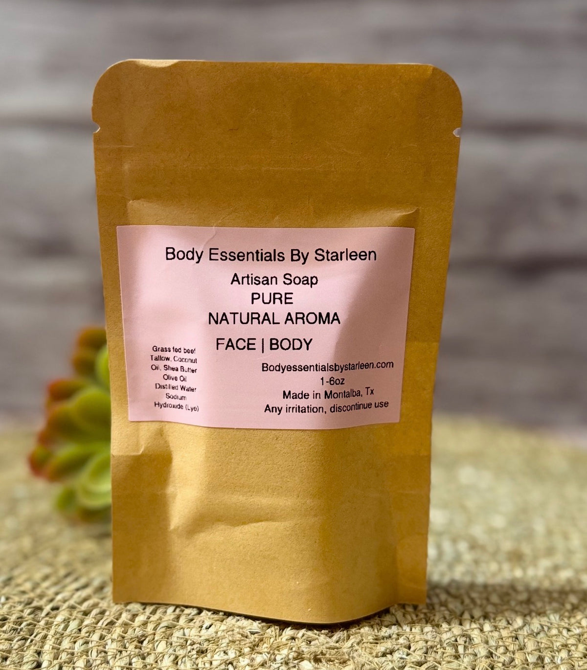 Mini Artisan Soap ~ Natural Aroma (Tallow)