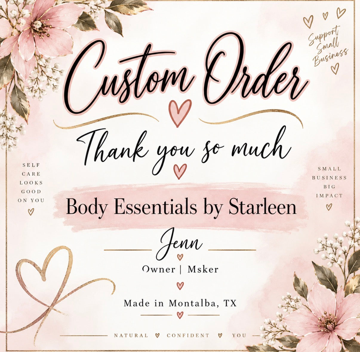 Custom order HC