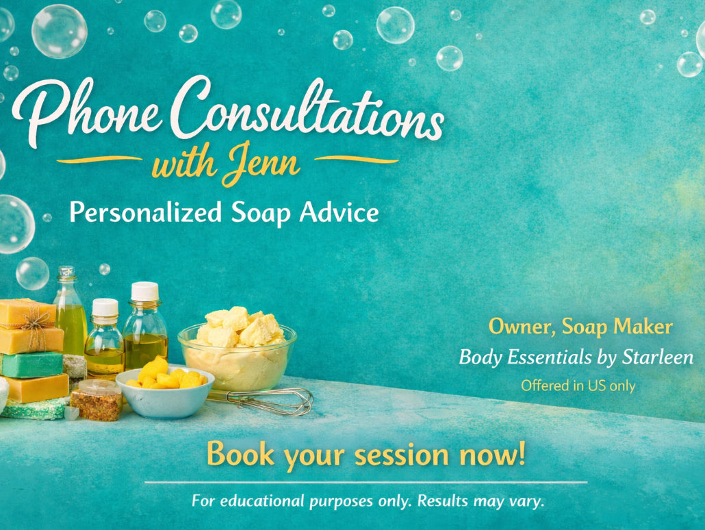 Phone Consultations ~ Personalized Soap Making Call