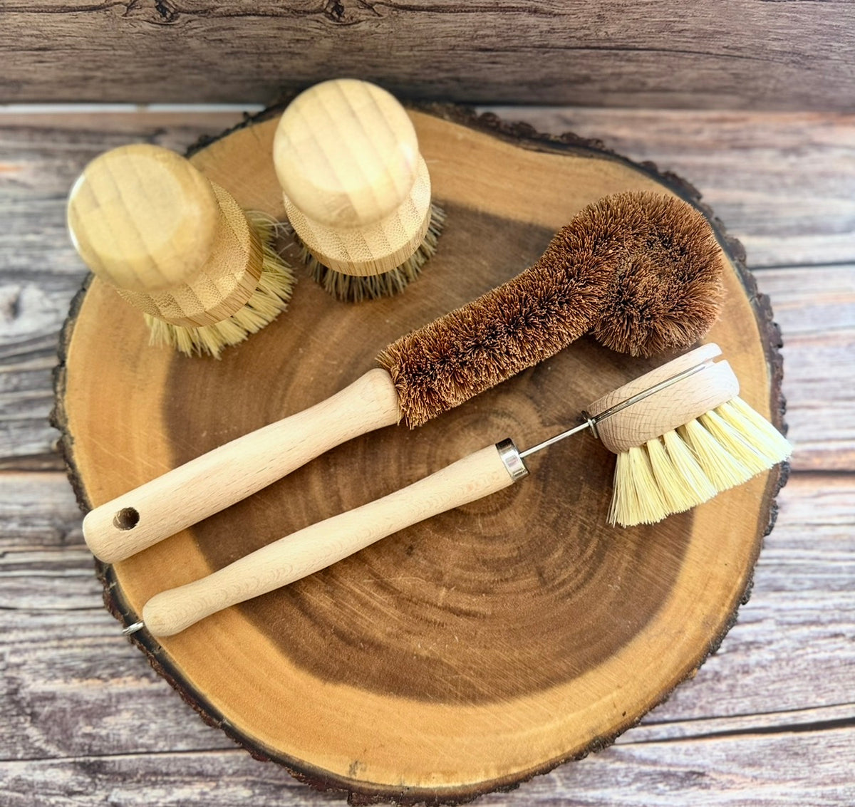4-Piece Kitchen + Dish Cleaning Brush Set