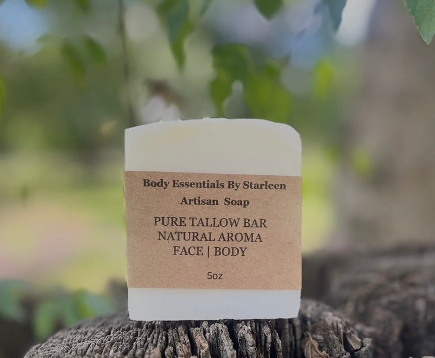 Pure Tallow Bar Face | Body ~ Natural Aroma