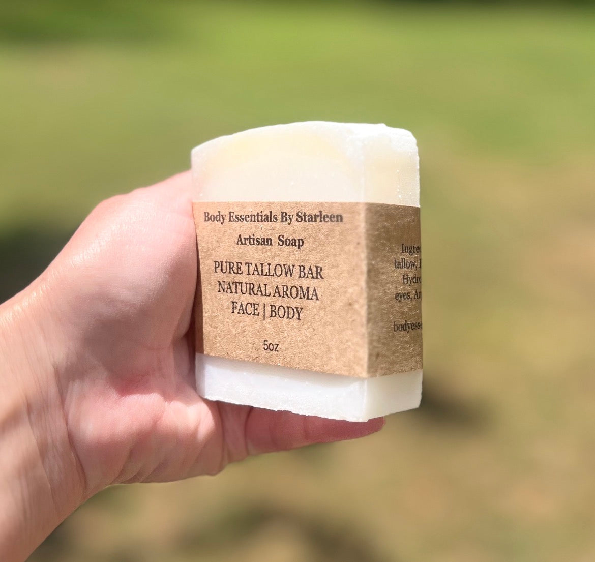 Pure Tallow Bar Face | Body ~ Natural Aroma