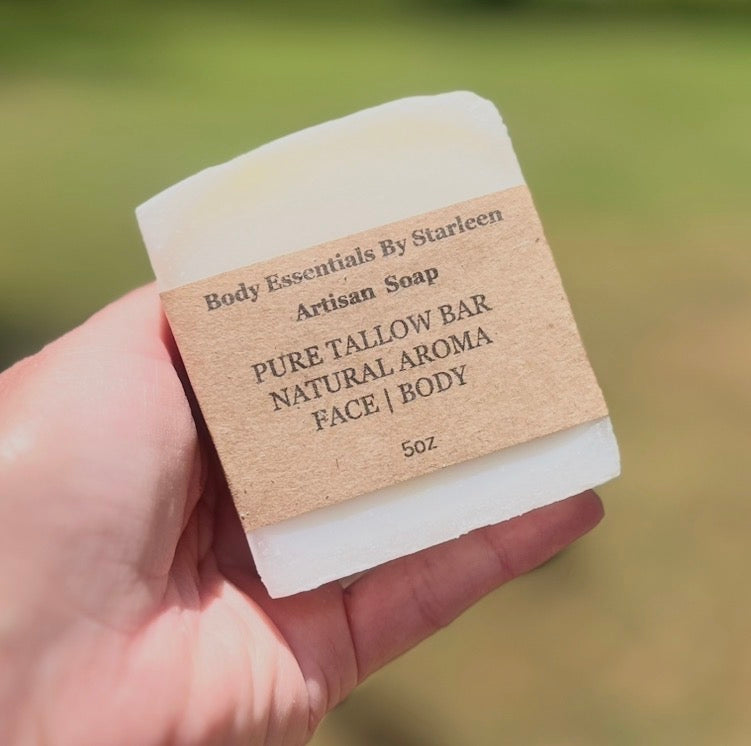 Pure Tallow Bar Face | Body ~ Natural Aroma