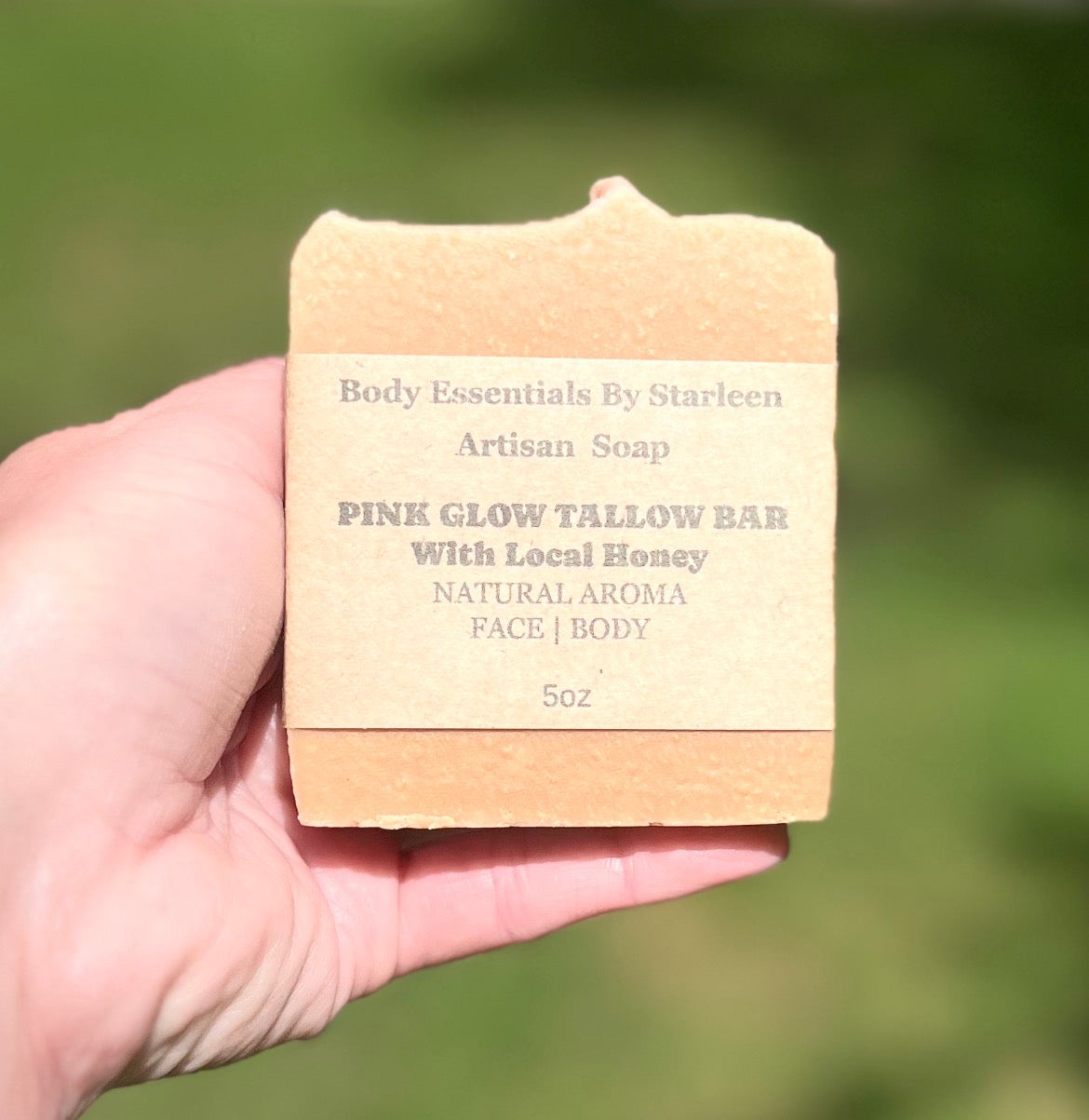 NEW ✨ Pink Glow Tallow Bar with Local Honey