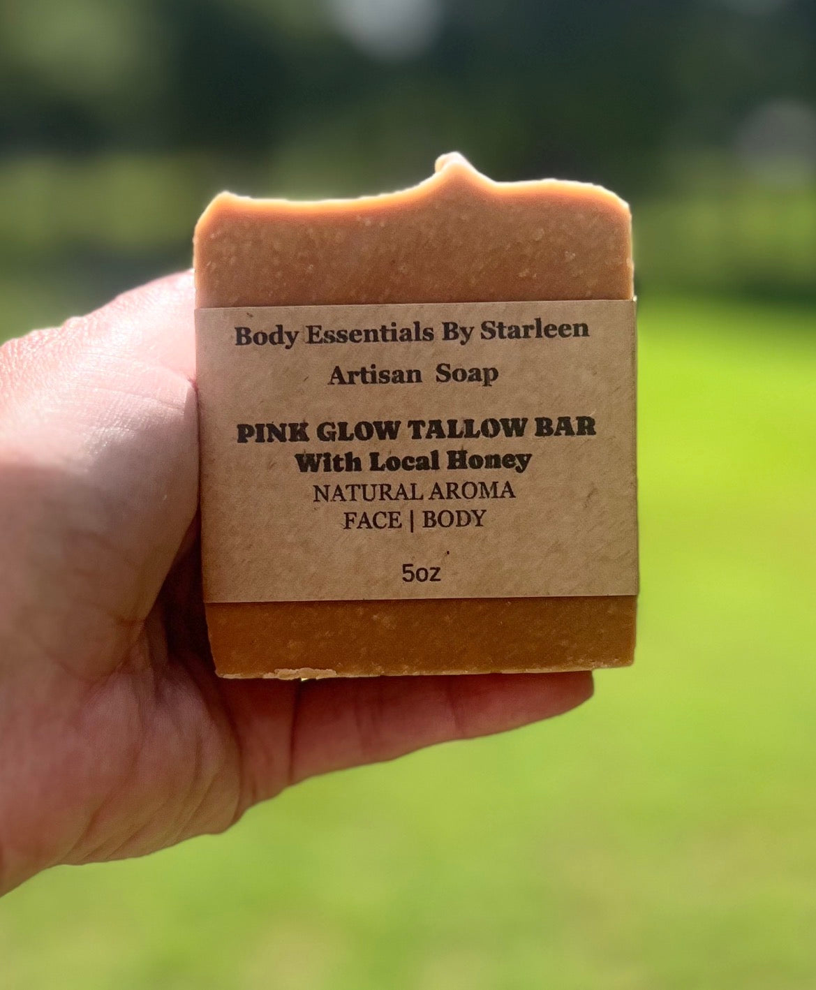 NEW ✨ Pink Glow Tallow Bar with Local Honey