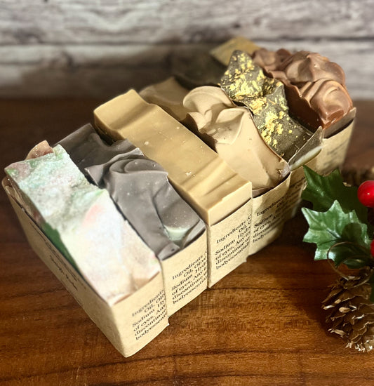 6 Artisan Soap Bars from our Christmas Collection
